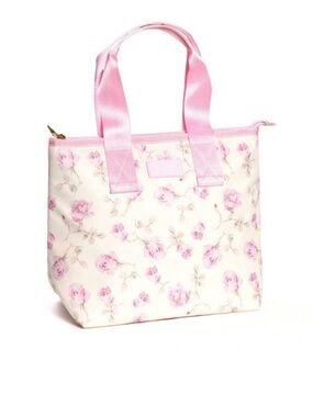 LoveShackFancy X Target Yoobi Ribbon Rosa Lunch Tote Bag Sterling Dusk